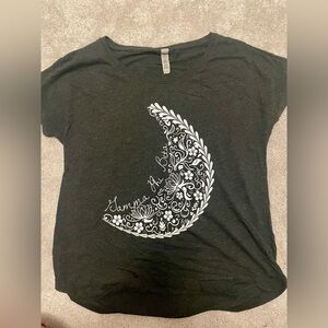 Heathered Black Gamma Phi Beta Tee